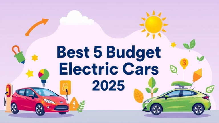 বাজেটের মধ্যে 2025 সালের সেরা ৫টি ইলেকট্রিক গাড়ি