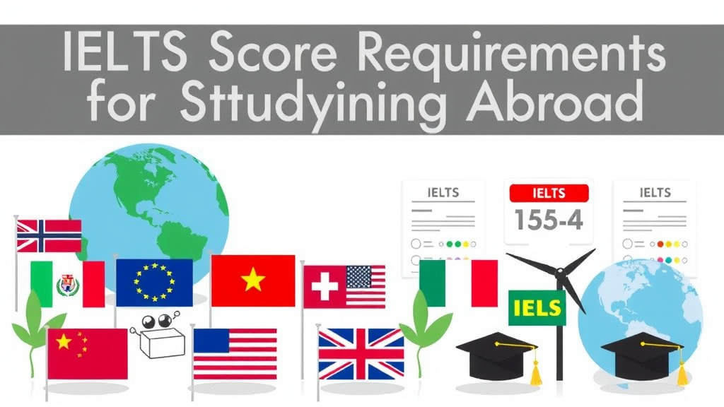 বিদেশে পড়াশোনা করতে কোন দেশে কত IELTS স্কোর লাগে?